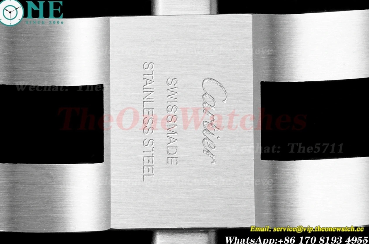 42mm A2824 SS White Dial AF Bleu Ballon Cartier YG De 0121